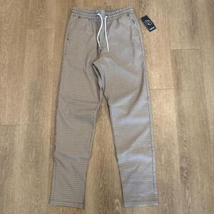 Men's plaid drawstring pants Size XS NWT